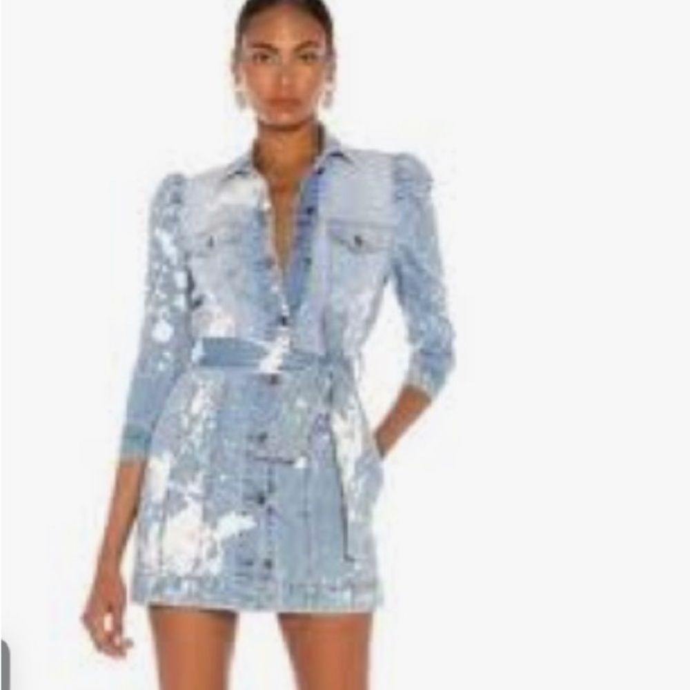 Retrofete distressed Lema denim dress, size M!